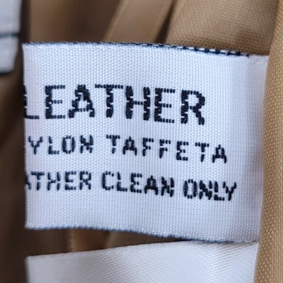 Equipt Tan Luxury Genuine Suede Leather Pleated Belted Shorts Women’s Size 9/10 - Picture 8 of 9